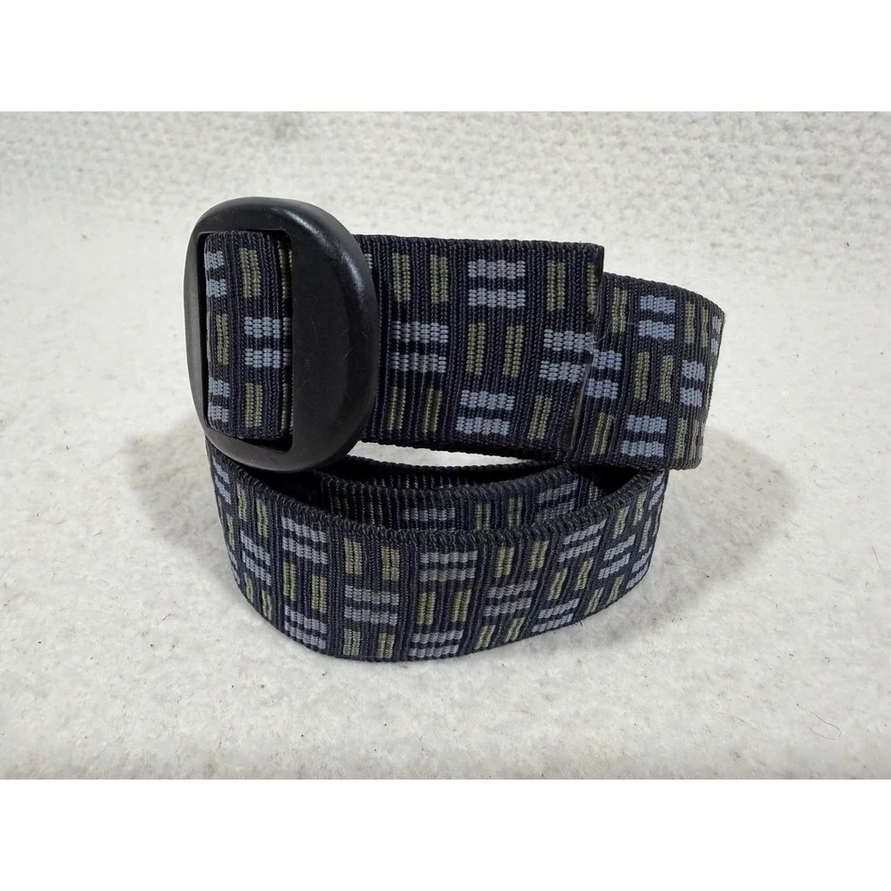 Mossimo Reversible Web Belt Geometric Pattern 1 Inch Casual Streetwear